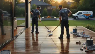 Bloomington, IL deck sealing by Bloomington Paint Pros to protect wood from weather and wear