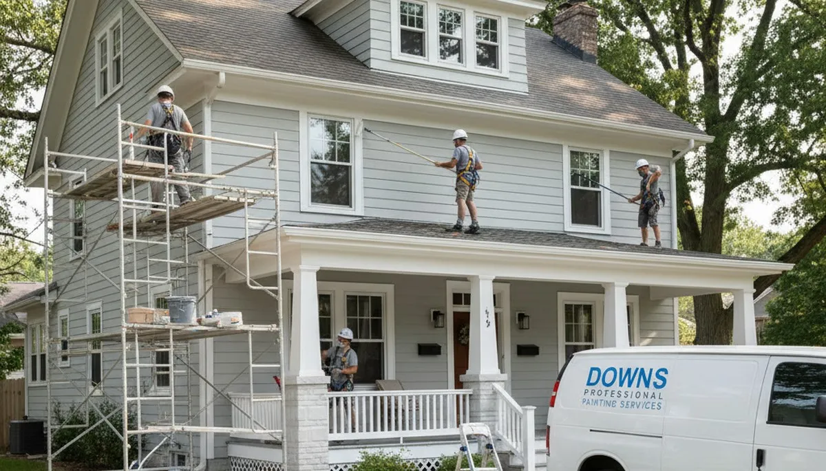 Professional painters in Bloomington, IL providing interior and exterior painting services
