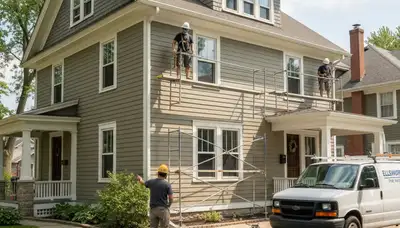 Painting contractor in Bloomington, IL providing professional interior and exterior house painting services