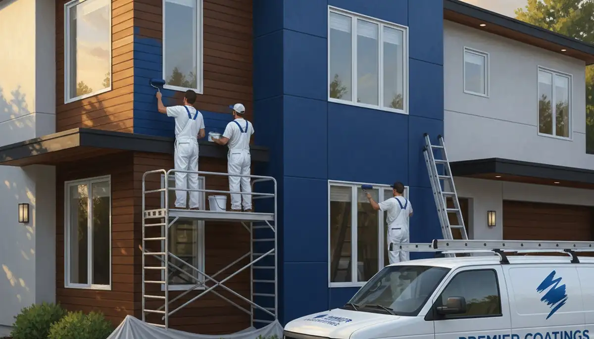 Exterior house painting in Bloomington, IL by Bloomington Paint Pros