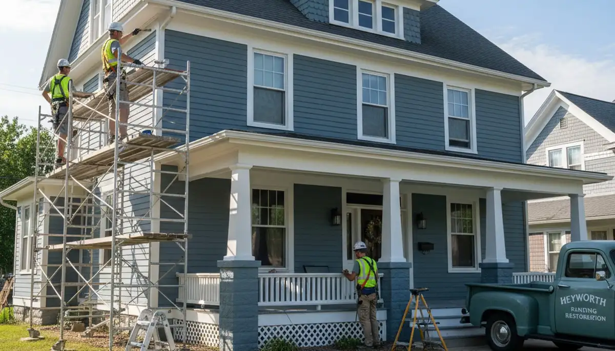 Professional Bloomington, IL painting services for homes and businesses in progress