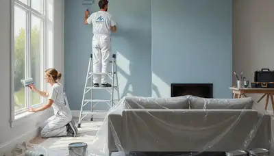Interior house painting in Bloomington, IL by Bloomington Paint Pros