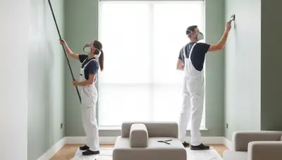Interior house painting in Bloomington, IL by Bloomington Paint Pros for clean, durable finishes