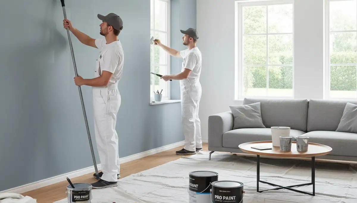 Interior house painting in Bloomington, IL by Bloomington Paint Pros for clean, durable finishes