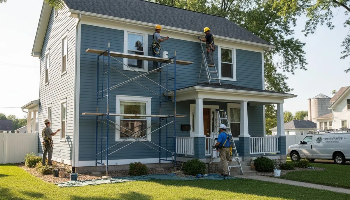 Professional painters in Bloomington, IL providing expert interior and exterior painting services