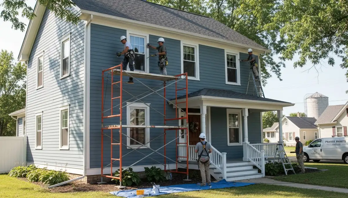 Professional painters providing interior and exterior painting services in Bloomington, IL