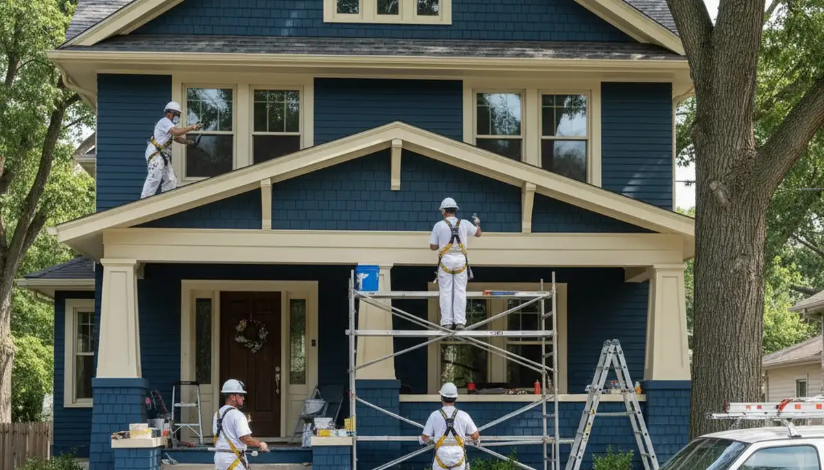 Professional painters serving Bloomington, IL for interior and exterior house painting services